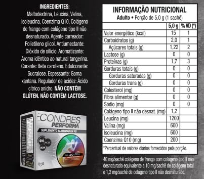 Encontraproduto.com.br - Condres Performa Com 30 Sachês 5g