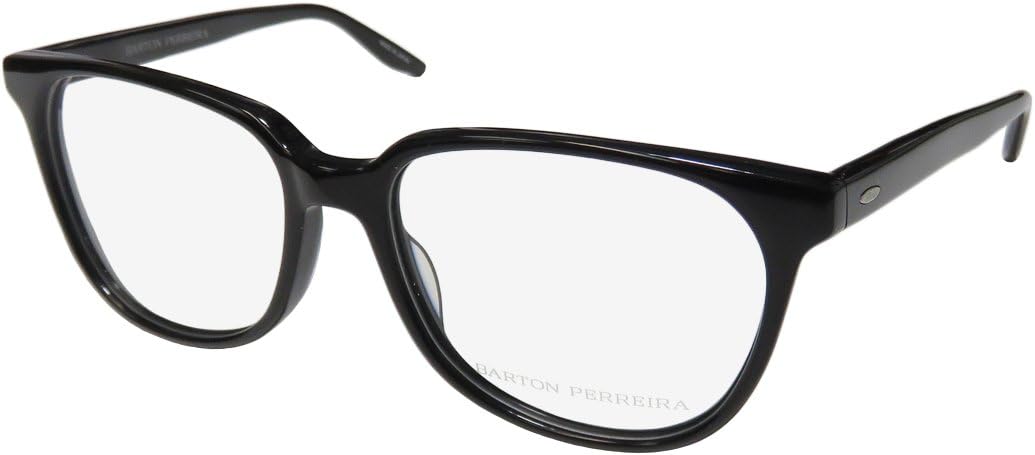 Barton Perreira Novak Mens/Womens Designer Full-rim Design Upscale Eyeglasses/Spectacles (54-17-140, Black)