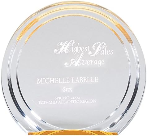 SHOP AWARDS AND GIFTS Acrylic Halo Trophy Award Personalized, Customizable Engraved Work Business Corporate Prizes,