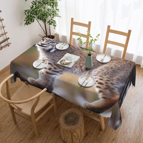 Nappe rectangulaire lavable Wild Bobcat anti-déversement chic - 2