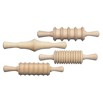 Creativity Street Wood Rolling Pins, 4/Pack, 1 Pack
