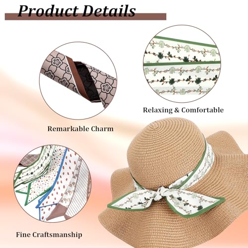 6Pcs Multi-Colored Bag Scarf Purse, Scarf for Handbags, Skinny Hair Neck Scarves for Girls Women, Silk Feeling Handle Ribbon Scarves Lightweight Neckerchief for Package Band Fashion Accessories Gifts4