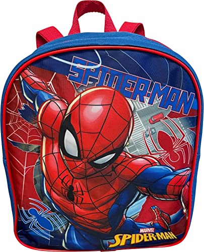Ruz Spider-Man Toddle Boy 12 Inch Mini Backpack (Blue-Red) #TOP2