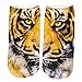 Produktbild cosey  1 Paar Sneaker-Socken  Einheits-Größe 33-40 - Wildtierdesign (Tiger)