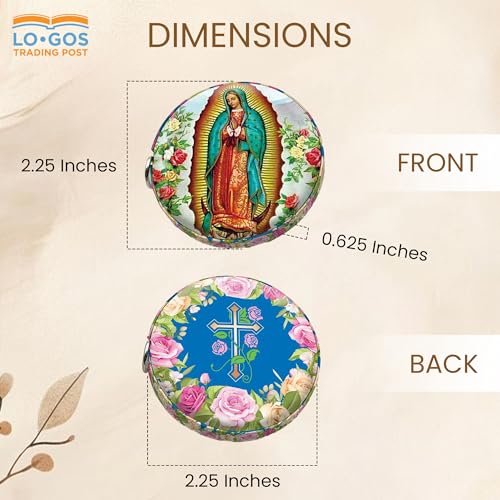 Cinta métrica retráctil de 150 cm con diseño Our Lady of Guadalupe miniatura 2