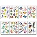 CAOLATOR Lot de 8 feuilles de tatouages pour enfants - Pour garçons, petits cadeaux, anniversaires d'enfants, chasse au trésor, collection style K