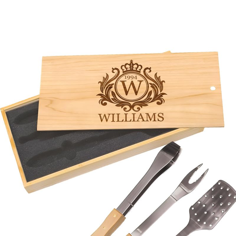 Set exclusivo de parrilla con grabado personalizado miniatura 1