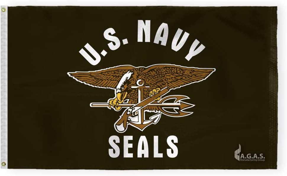 AGAS US Navy Seals Flag 3x5 Ft Special Military Flags