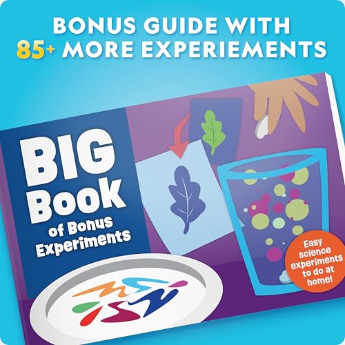 Blue Marble - Mega Chemistry Kit with Over 15 Science Experiments, Make Glowing Worms, a Crystal Tree, Fizzy Solutions, and More, Great STEM Gift for Girls and Boys