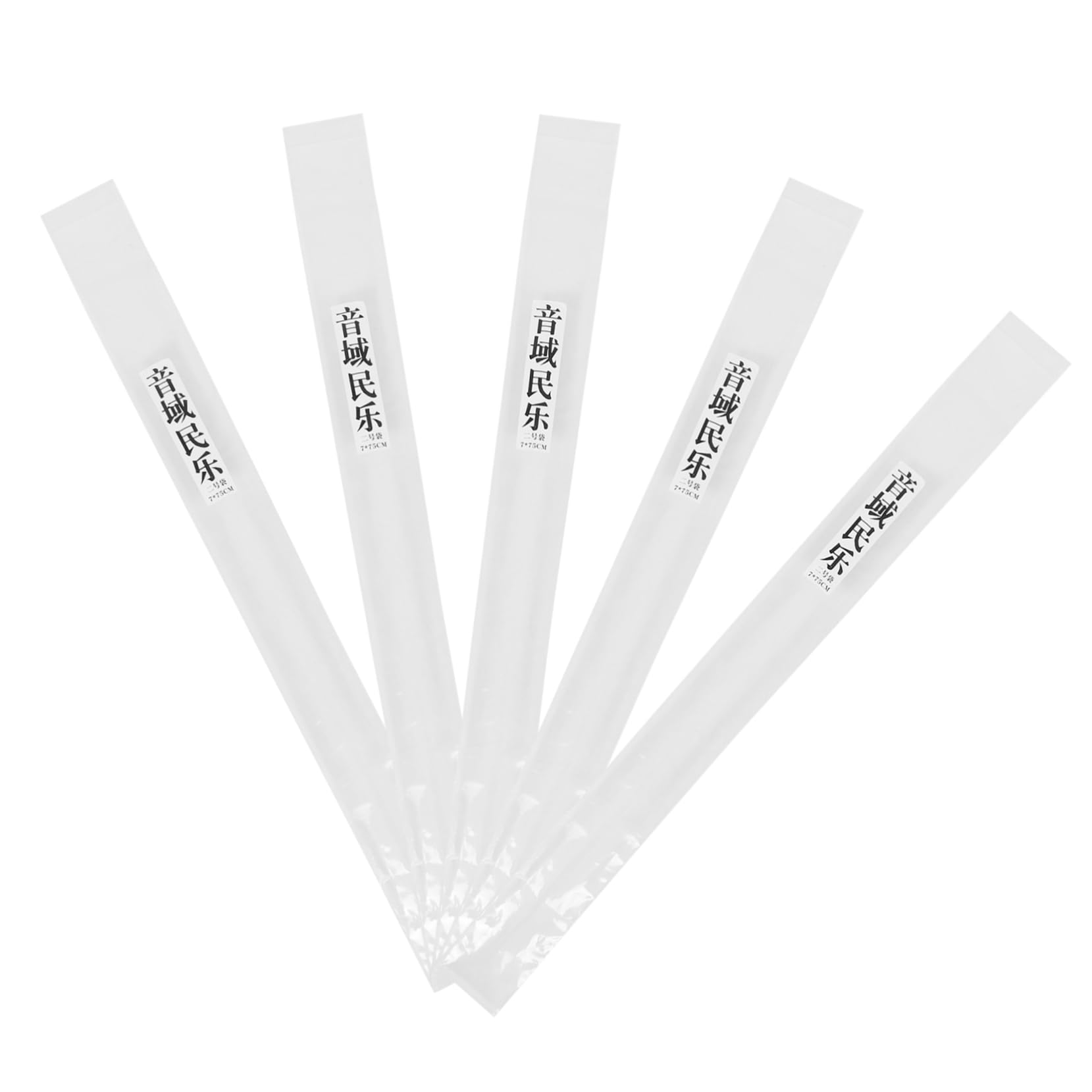 Totority Vertical Flute Storage Bag 5pcs Plastic Pouches for Flutes Moisture Protection