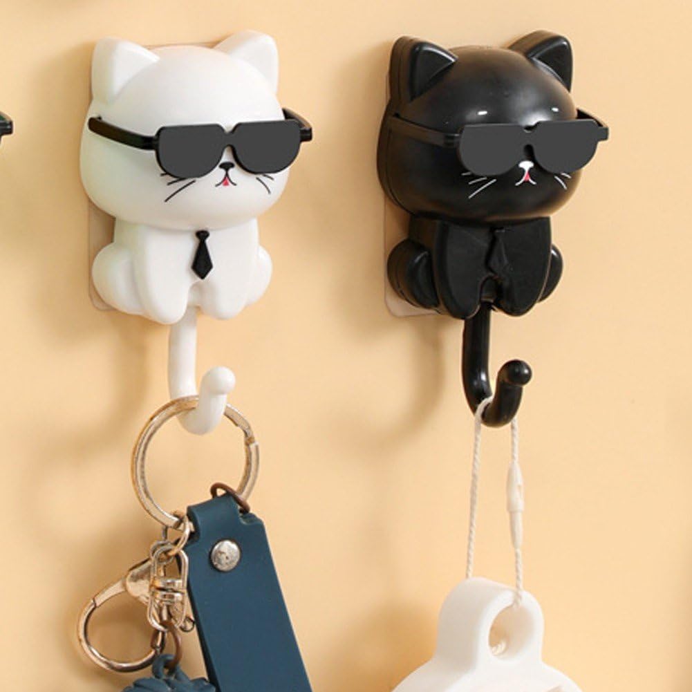 Amazon.co.jp: 猫フック ねこフック サングラス付きのかわいい猫フック