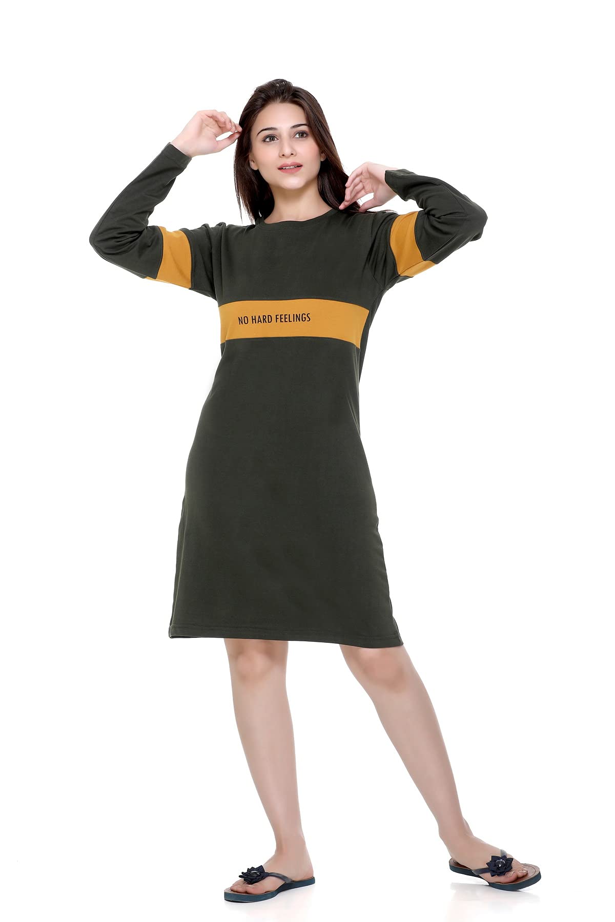 plush Women's Knee-Length Dress-picture-25