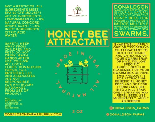 Donaldson Farms Honey Bee Attractant - Naturally Attract Honey Bees To Your Bee Hive. #TOP2