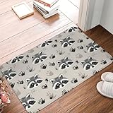 Taille standard et design discret : 40,6 x 61 cm, il s'adapte parfaitement sous la plupart des portes sans se coincer. Un choix approprié pour un joli paillasson d'entrée d'intérieur imprimé raton laveur, un paillasson d'entrée intérieure, ou comme tapis d'entrée compact ou tapis près des petits espaces