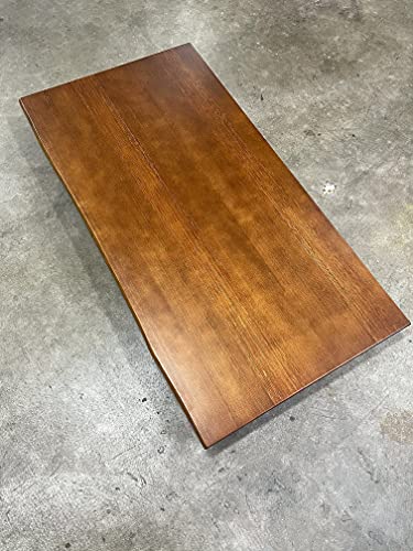 MWS Solid Wood Desktop, Wood Desktop with Live Edge, Standing Desk Top Only, Table Top Only, Table Top for Desk, Solid Wood Top Desk, Desk Top Only (L60 x W30)