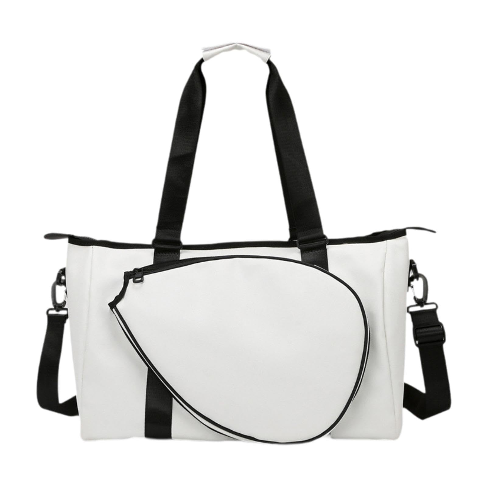 SECRET DESIRE Badminton Racquet Bag Large Racquet Cover Removable Adjustable Strap Handbag Beige-picture-26