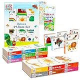 World of Eric Carle Deluxe 24 Book Set - Early Learning Books for Babies Bundle Includes 24 World of Eric Carle Board Books, Stickers, More | Early Learning Reading Books