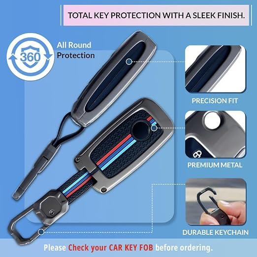 Image of NEODRIFT 'KeyShield' Car Key Cover for Volkswagen Jetta Shape 2, 03 Buttons