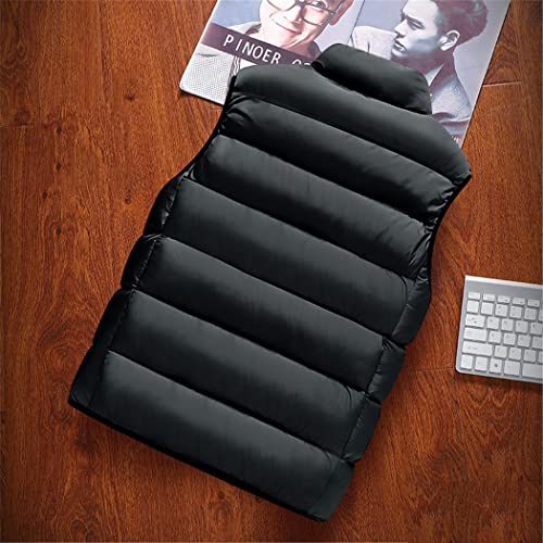 Chaleco de invierno para hombre acolchado negro L ideal para paseos urbanos 4