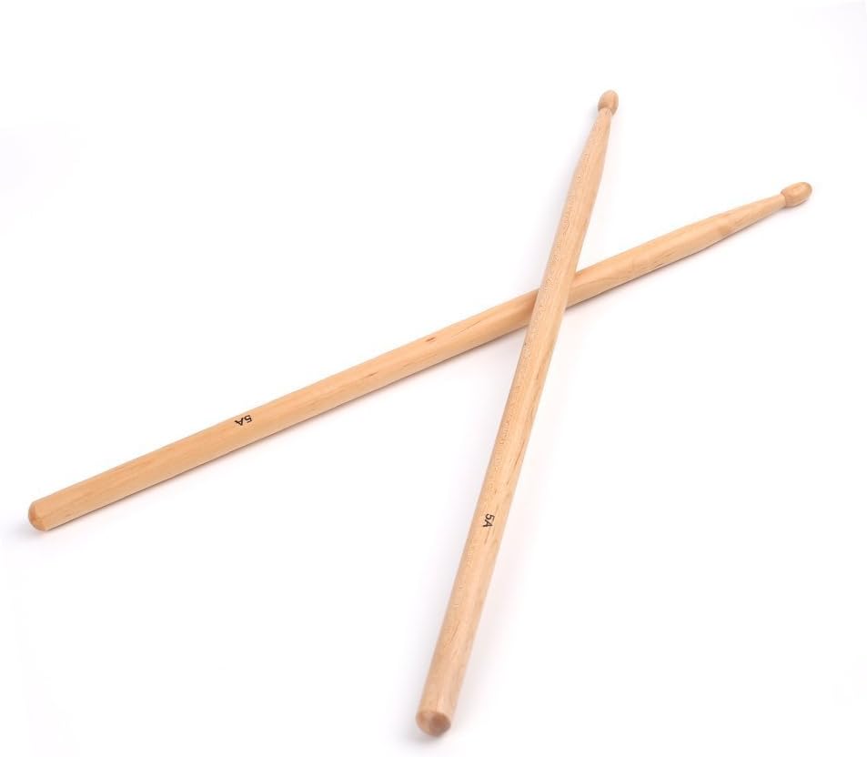 5A Drumsticks, AIEX 3 Pair Drum Sticks Classic Maple Wood Drumsticks Wood Tip Drumstick for Students and Adults (with Waterproof Bag)