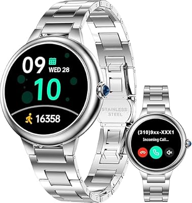 2026 DA GPT Smart Watches for Women, 1.19" AMOLED, AI Customizable Watch Face, Heart Rate/Blood Pressure/SpO2/Stress/Sleep Tracker, 107 Sports Modes Fitness Tracker, Compatible with iOS & Android