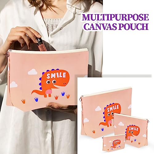 Image of FunBlast Smile Pouch Case - Pack of 3 Pcs Pouch with Zipper Lock Pouch, Stationary Organizer Case, Travel Accessories Pouch Bag, Cosmetic Organizer, Travel Purse, Handbag (Multicolor)