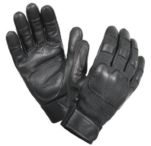 Rothco Leather Knuckle Gloves, Black, S