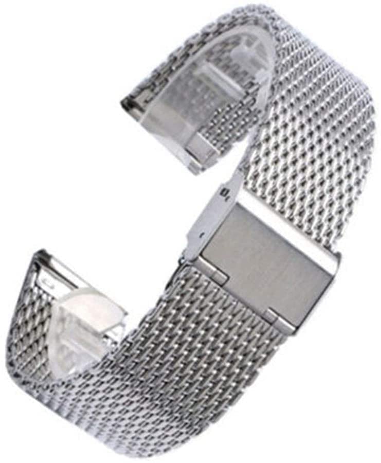 Bracelet de montre hommes femmes 20mm 22mm interchangeable en maille acier inoxydable universel