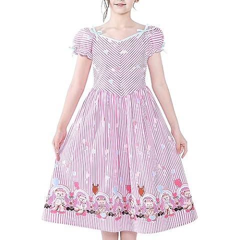 Sunny Fashion Vintage 1950s Pink Dress Cover