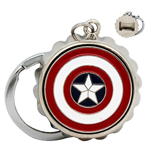PARRK New Heavy Full Metal Captain America Key Chain : Amazon.in: Fashion