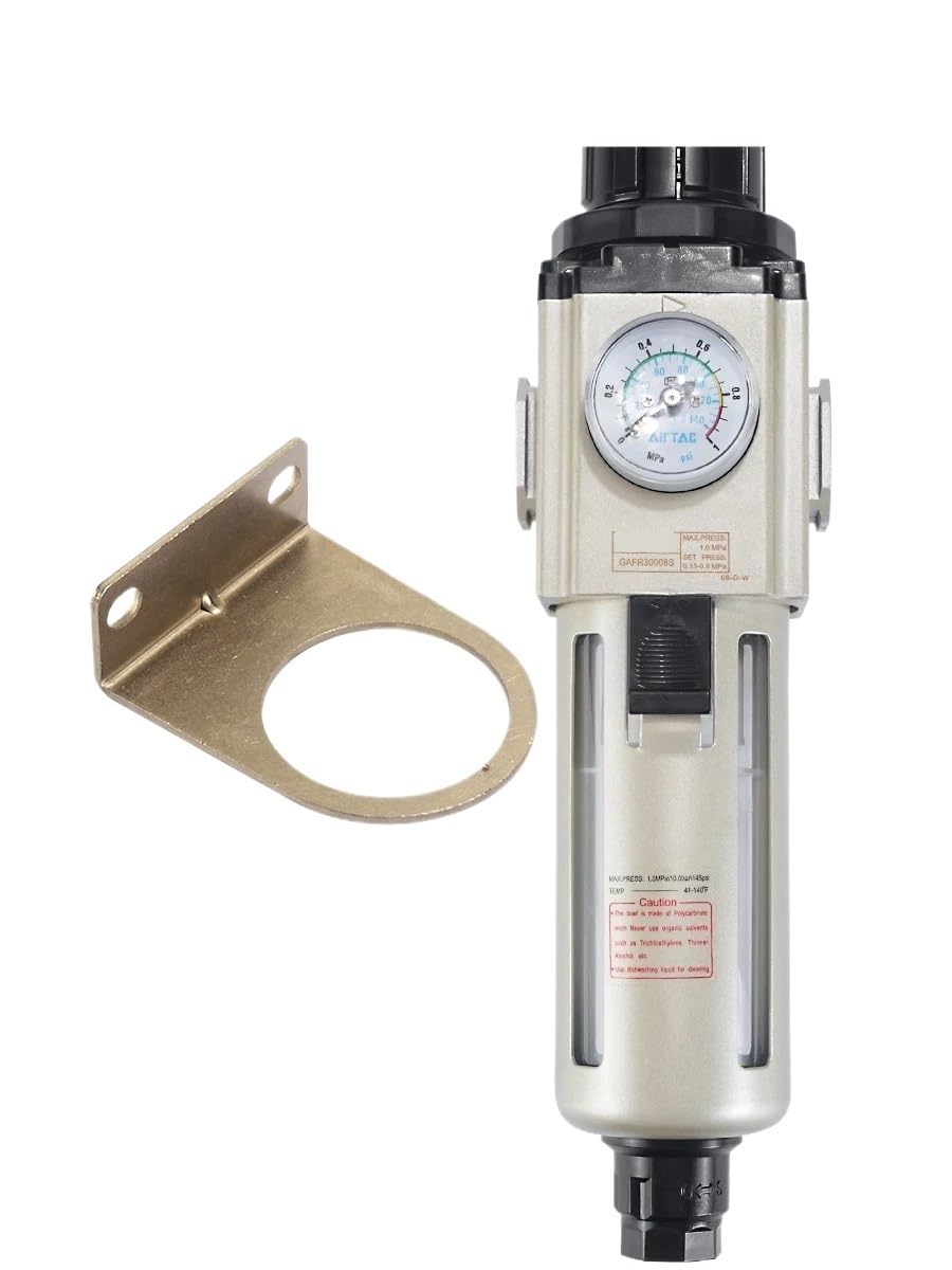 Filtro regulador de presión neumático y separador de aceite y agua con modelos GAFR600C20S GAFR300