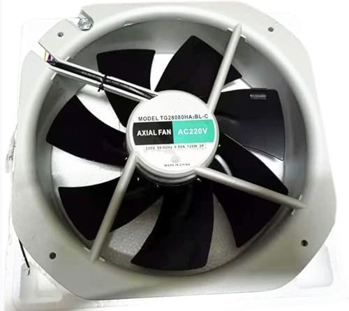 TG28080HA2BL-C 220V 0.55A 120W 280X280X80MM 2-Wire Cooling Fan