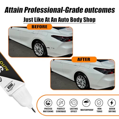 Image of Car Touch up Paint(070 Blizzard Pearl Tricoat) Compatible with Toyota, Car Paint Pen Scratch Repair Two-In-One Touch Up Paint, Premium Car Scratch Remover for Deep Scratches