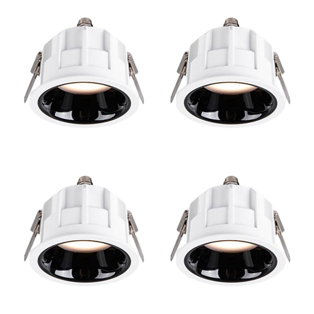 WLBHWL 4 Pack Recessed Ceiling Downlight Led IP65 Waterproof Fire-Proof Down Light 7W 10W Led Ceiling Lighting for Living Room Bedroom Kitchen Bathroom