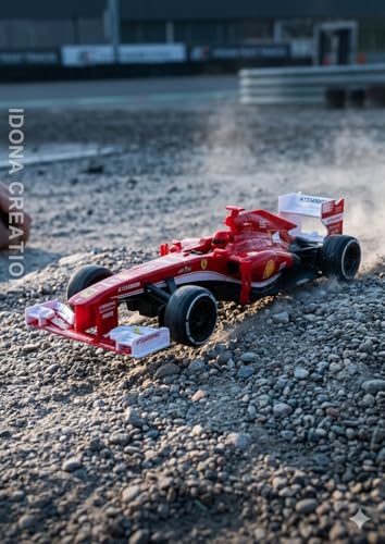 Image of 1:12 Scale Remote Control F1 Racing Vehicle - Large RC Formula Racer for Kids and Adults, 2.4GHz High Speed Electric Toy with Rechargeable Battery, Red Machine Gift for Boys Ages 3-12