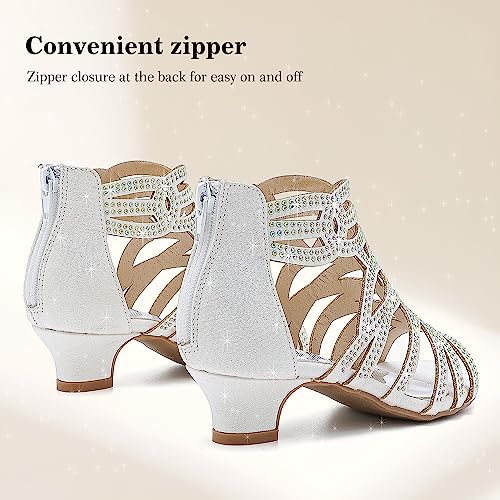 Image of LAURMOSA Little Girls Sandals High Heels Formal Shoes Open Toe Pump Sandals Glitter Party Wedding Shoes for Big Kids Toddler
