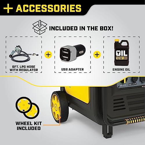 Champion Power Equipment 201175 8500-Watt Electric Start Dual Fuel Home Backup Portable Inverter Generator thumb #6