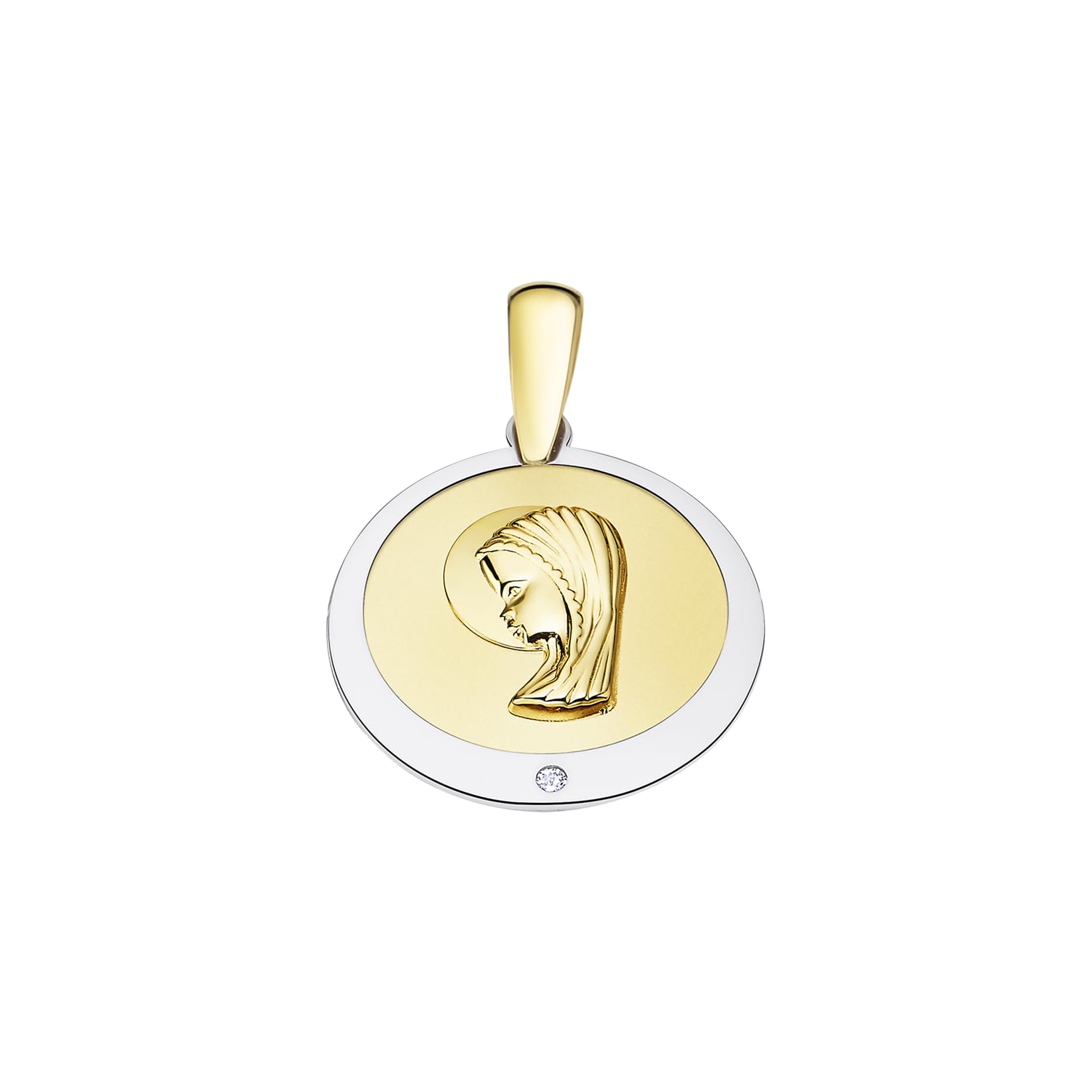Médaille Lotus or 9K cadeau idéal pour anniversaire - 3