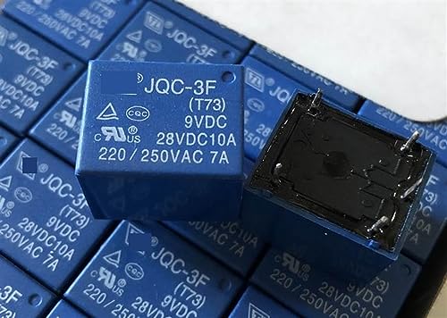 Relé JQC-3F T73 9VDC interruptor electromagnético de 5 pines componentes para reparación electrónica 2