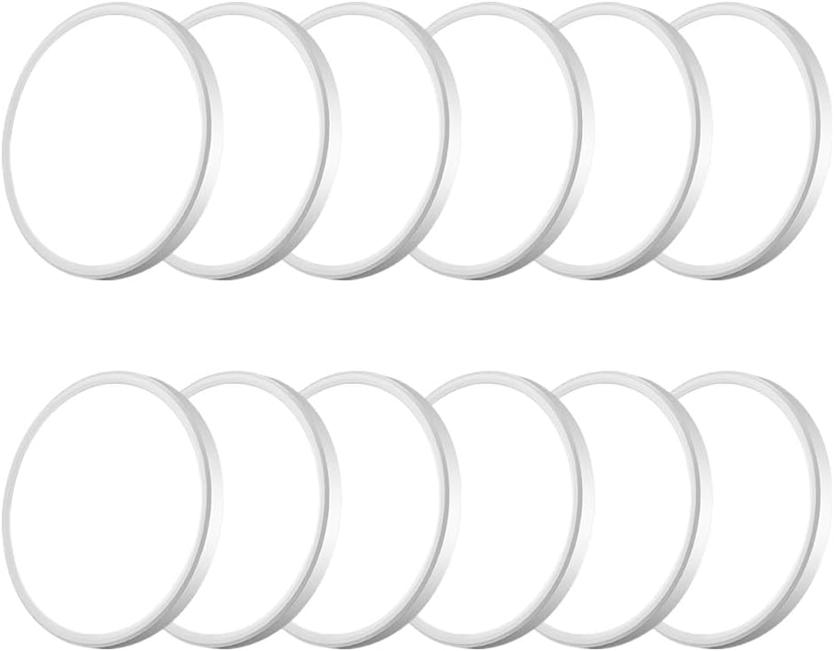 4-Pack LED Flush Mount Ceiling Light, Slim 3CCT Selectable 3000K-5000K, Triac Dimmable, Easy J-Box Installation, White Finish, Ideal for Bedroom, Kitchen,Hallway. (7 inch)