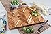 Lipper International Acacia Herringbone Rectangular Cutting and Serving Board with Inset Handles for Chopping Meats, Fruits and Vegetables, Medium, 12