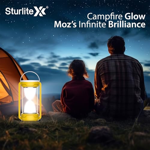Image of Sturlite Moz 18W LED Portable Lantern| 360 Light Spread| 2200mAh Rechargeable Li-ion Battery| Upto 5Hrs Long Battery Back Up| 2 Brightness Modes LED Lamp - (Pack of 1)