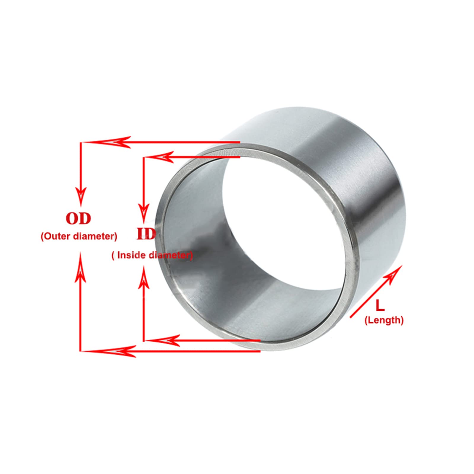 2 Stück Buchsenlager Stahl - 50mm Innendurchmesser Verschleißfest