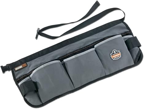 13-Pocket Waist Apron, 9"L x 10"W x 1"H, Gray