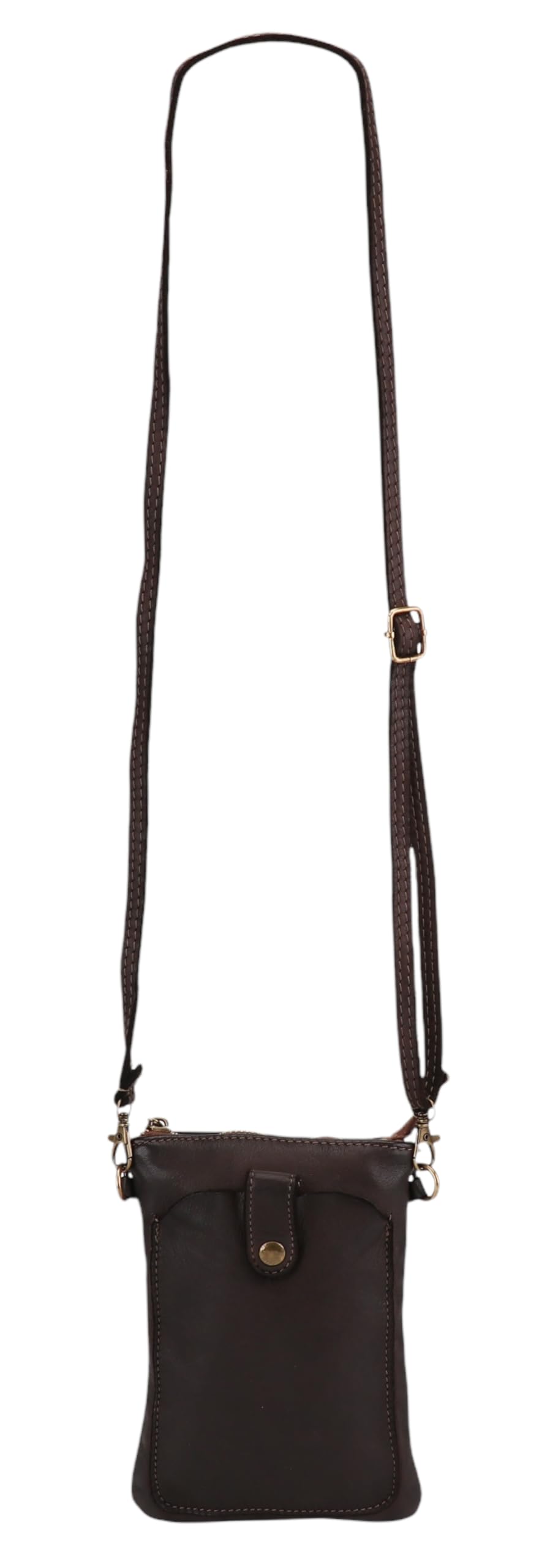 SH Leder Vintage Damen Handytasche Umhängetasche Multifunktion Handtasche Schultertasche aus Premium Rindsleder Echtleder Verstellbarer Schultergurt Handy bis 7.2 Zoll 14x19cm Amy G416