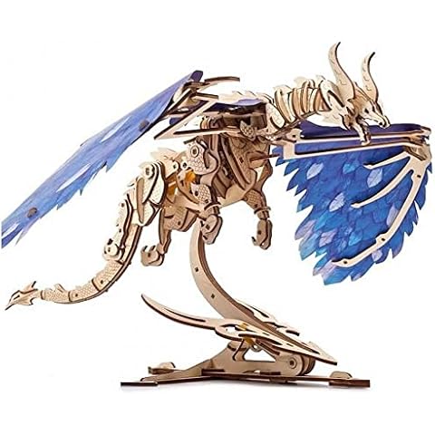 UGEARS Wooden 3D Puzzles for Adults - Windstorm 3D Dragon Puzzle - Mechanical Puzzles for Adults Models for Adults to Build - DIY Kits for Adults Model Kit 3D Wooden Puzzles for Adults - 320 Pcs Cover