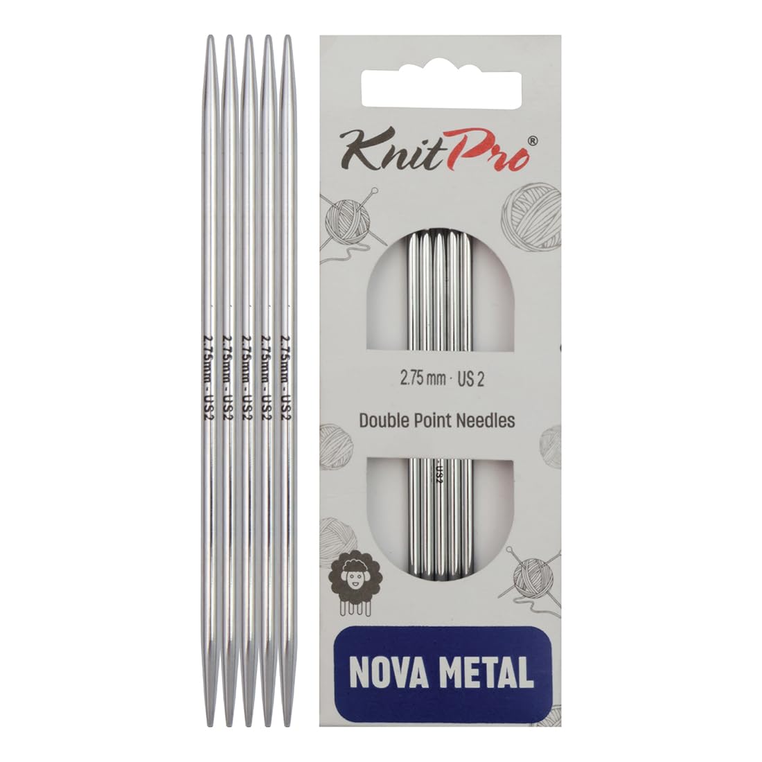 KnitPro Nova Double Pointed Needles 5" (12.5cm) | 2.75mm