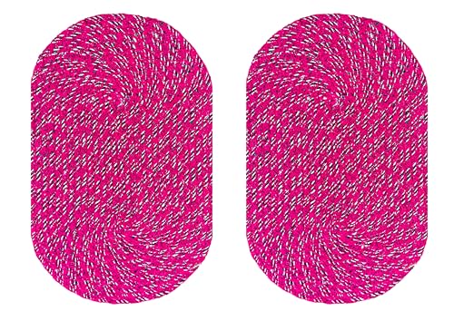 Image of Doormats for Kitchen Large Size|Handmade Cotton Doormat | Quick Dry, Washable Door Mat for Home, Bathroom & Bedroom (33X53 CM)(Pink-2)