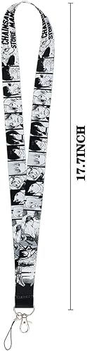 Miniatura 2 de Chainsaw Man Anime Manga 17.7 pulgadas Cuello Lanyard Llavero Holder ID Badge Mobile Phone Pin Correa por Pinstant