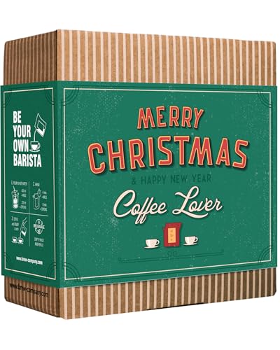 Christmas Coffee Gifts for Men & Women - 5 of the World's Finest Single Estate Specialty Coffees in Sampler Box for Coffee Lovers | Perfect Secret Santa Gift Set Idea with Unique Coffeebrewers